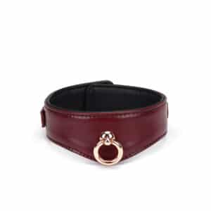 Liebe seele wine red curved collar