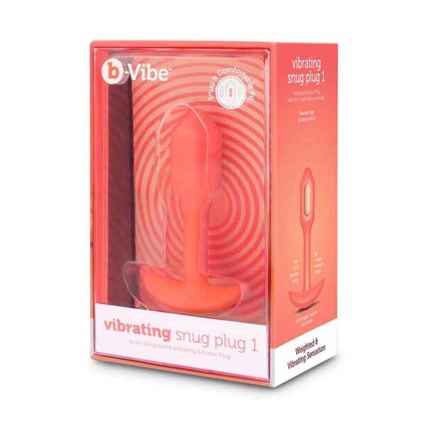 b-vibe vibrating snug plug 1 orange