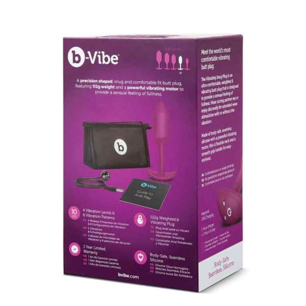 b-vibe vibrating snug plug 1 rosa
