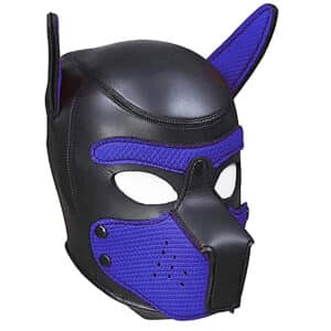 Dog mask blue
