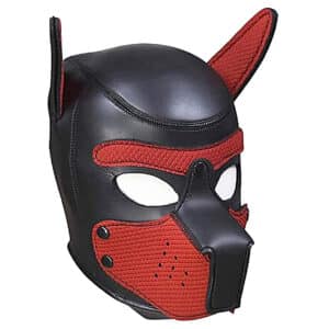 Dog mask red