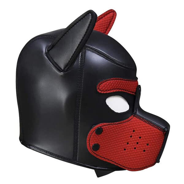 Dog mask red