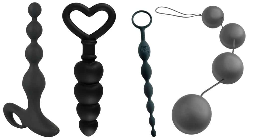 Forskjellige typer anal kuler og anal beads